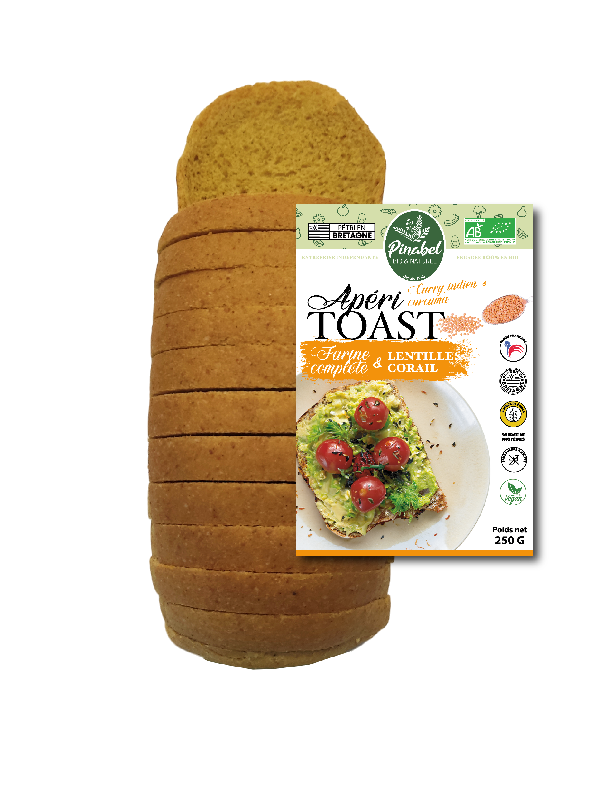 Apéri Toast Lentilles corail