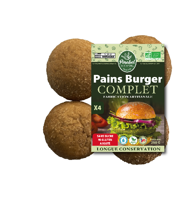 4 Pains pour hamburger complet