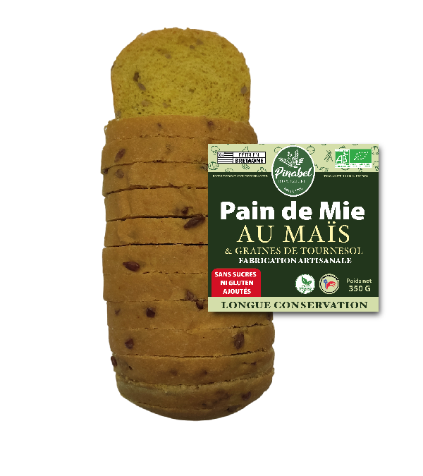 Pain de mie au maïs et graines de tournesol