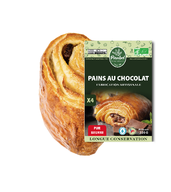 4 Pains au chocolat pur beurre